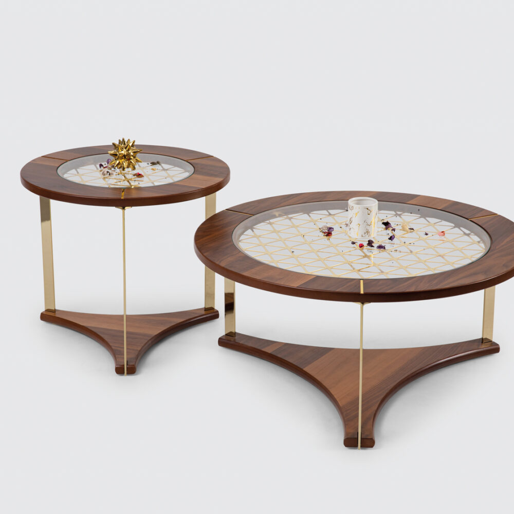 Walnut Set Center Table 171-371
