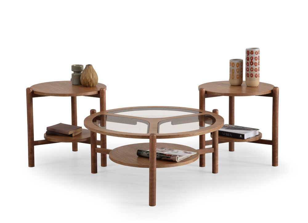 Oak Set Of Center Table 410