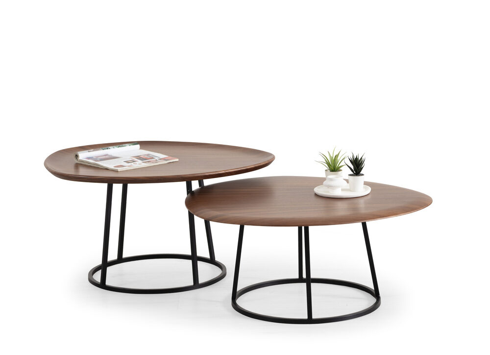 Walnut Set Center Table 448