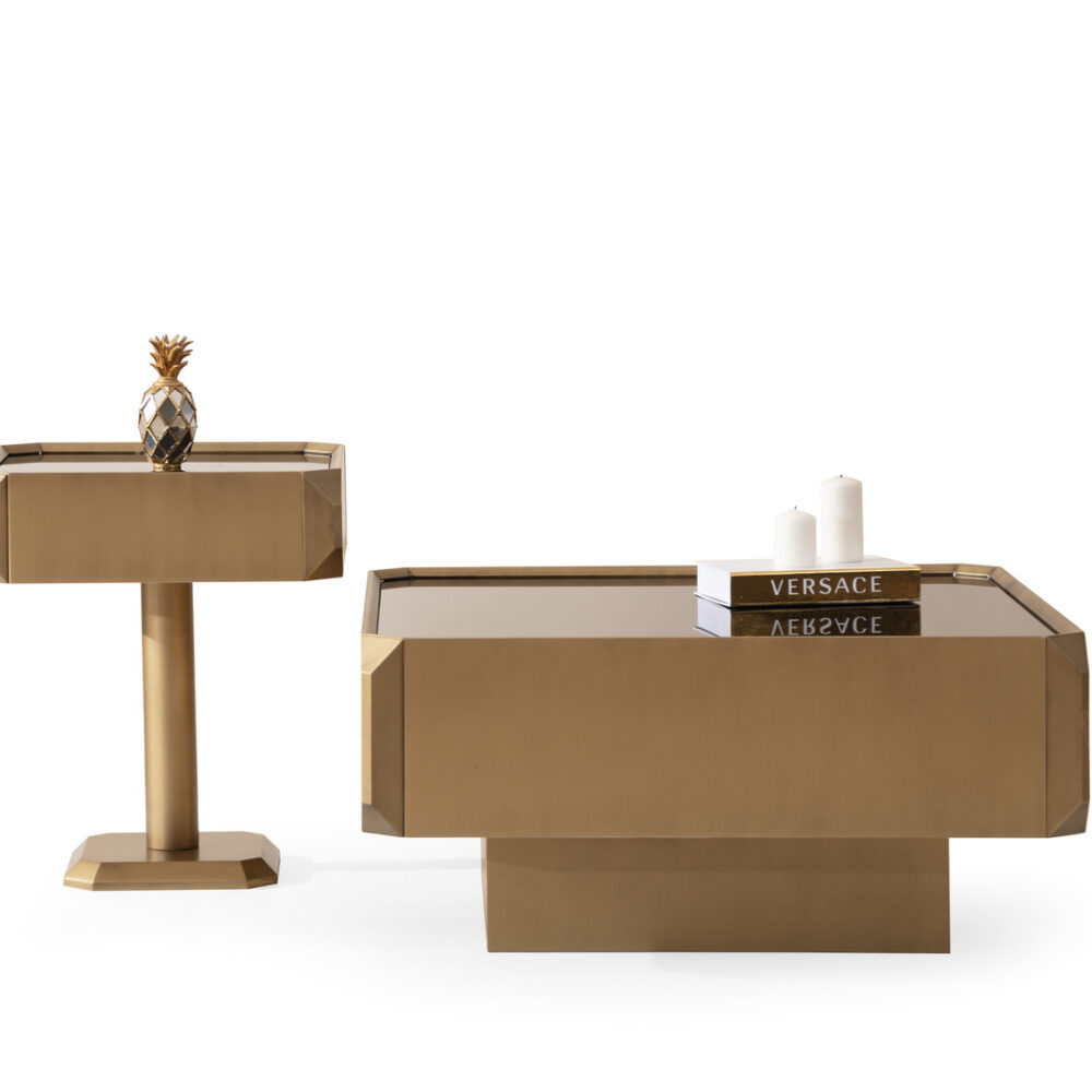 Patina Gold Set Center Table 605-305