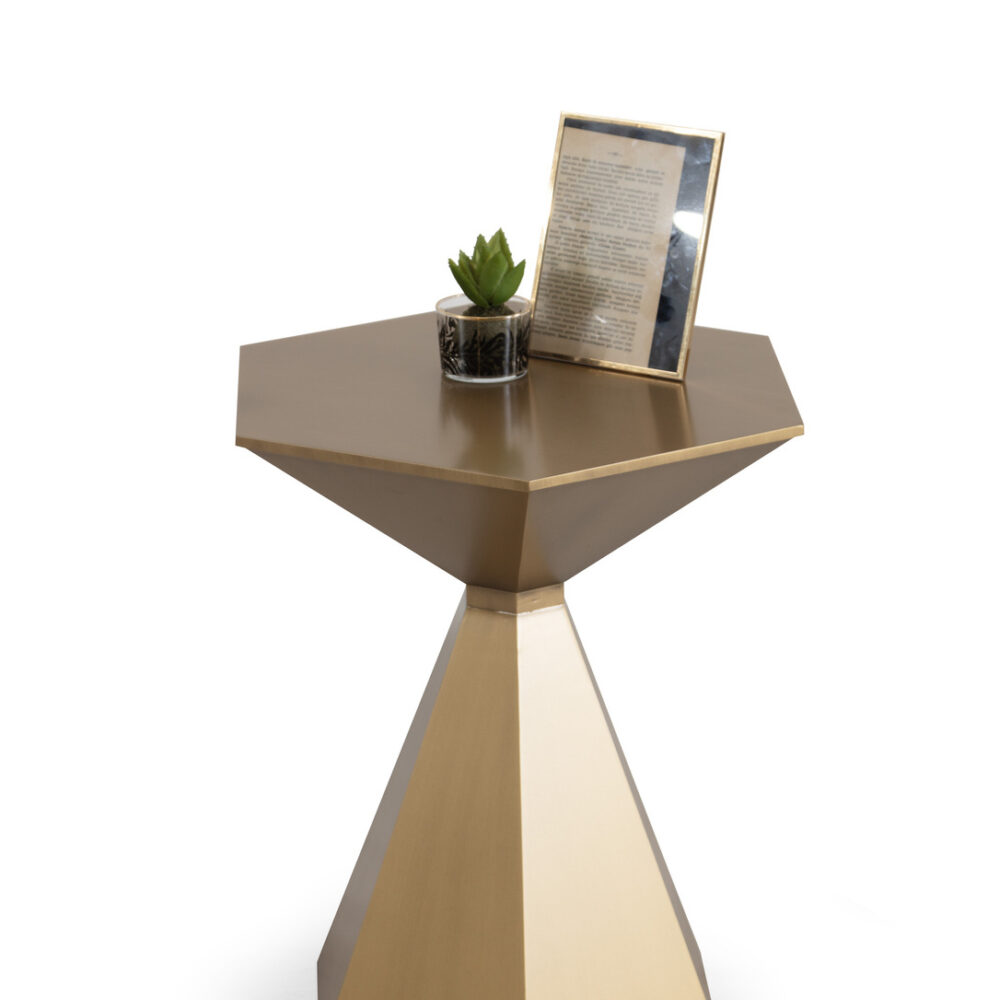 Side Patina Gold Center Table 618