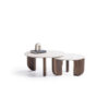 720 Set Of 2 Traventine Walnut  Armonna